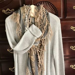 Halogen Grey Sweater, Long Sweater Coat, XL, Casual and Versatile